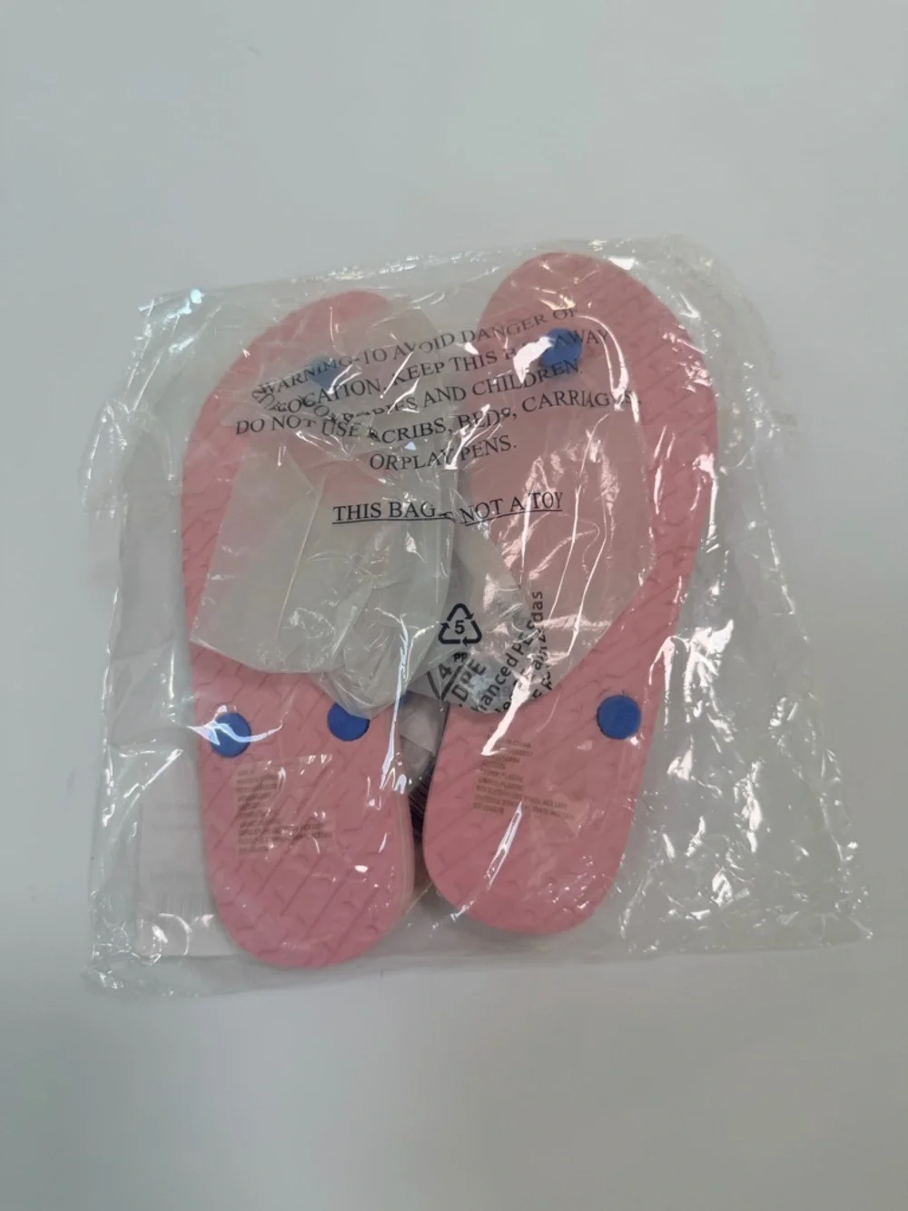 Vineyard Vines Pink Flip Flops with Multicolor Pom Poms